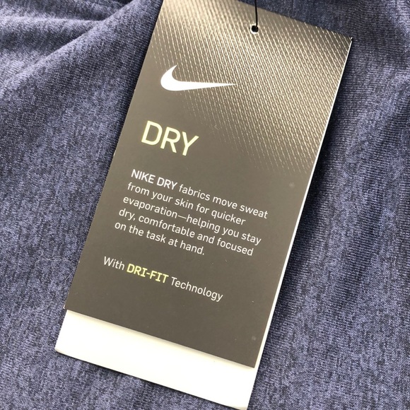 Nike Dark Blue Long Sleeve Tee, 2XL-T - Picture 5 of 6